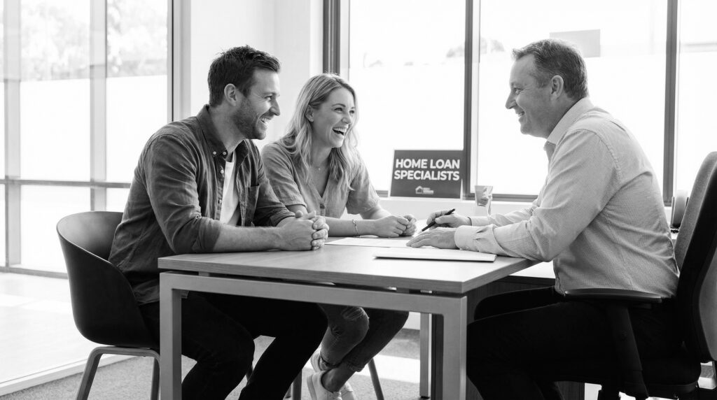 Couple Consulting a Professional Mortgage Broker